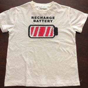 Boys battery recharge T-shirt